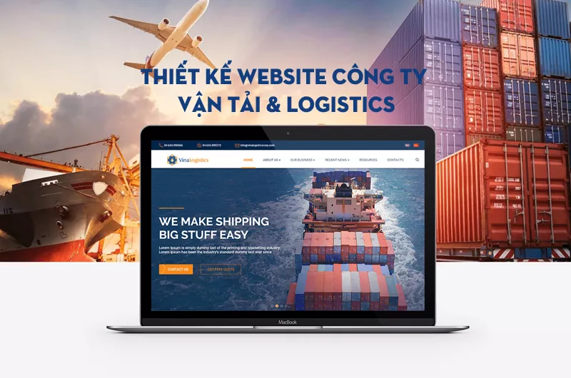 Thiết kế website vận tải, Logistics