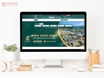 Thiết kế website Sàn giao dịch bất động sản công nghiệp Top Land Global