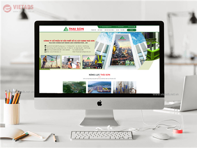 Thiết kế website Công ty cổ phần tư vấn thiết kế và xây dựng Thái Sơn