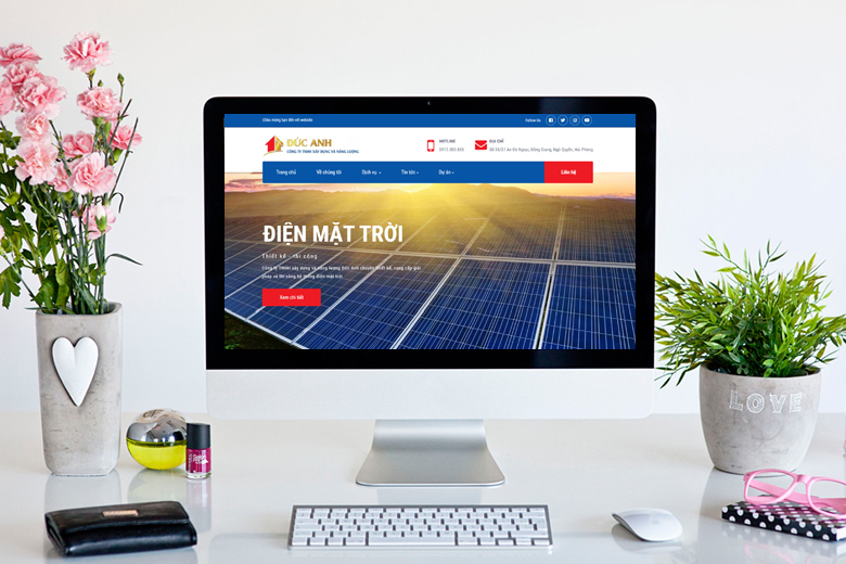 Mẫu website năng lượng mặt trời chuyên nghiệp chuẩn SEO