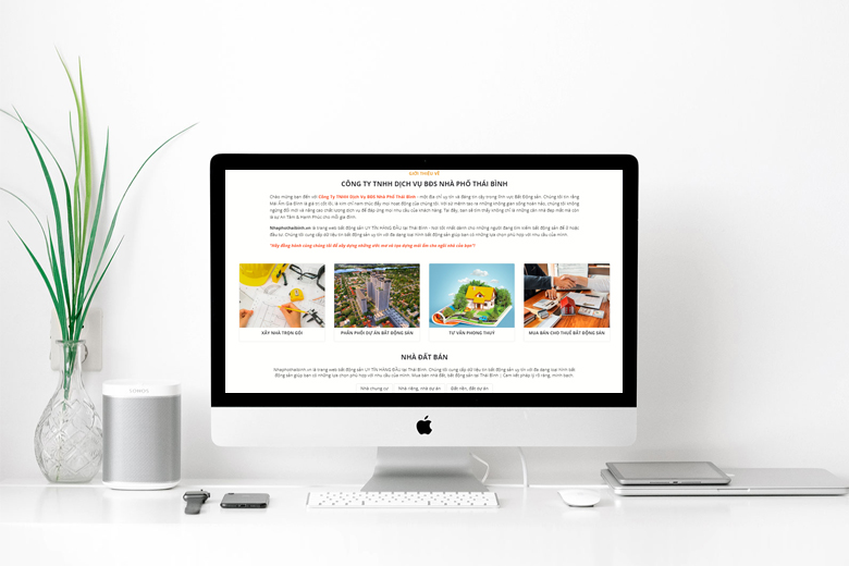 Thiết kế website bất động sản Thái Bình chuyên nghiệp, chuẩn SEO