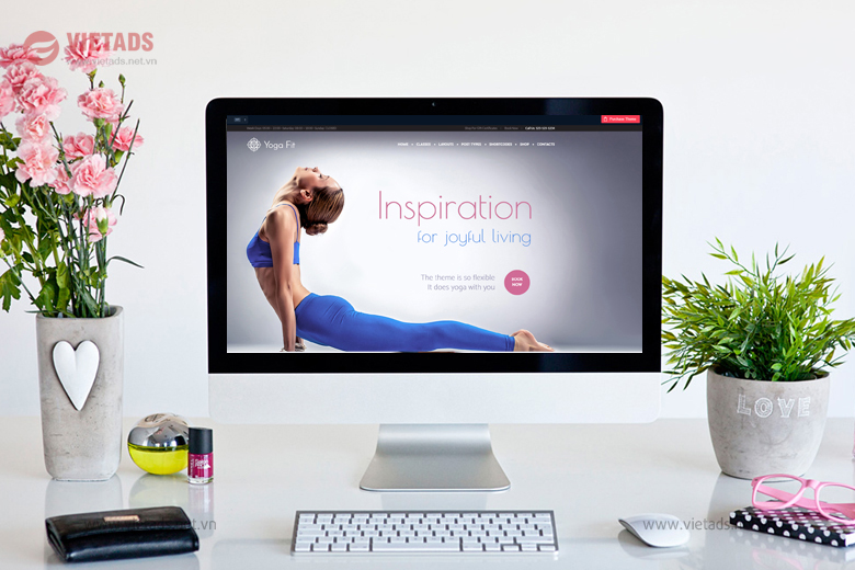 Thiết kế website trung tâm yoga hiện đại, đẳng cấp