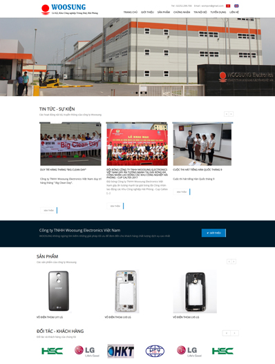 Mẫu thiết kế website giới thiệu doanh nghiệp điện tử đẹp