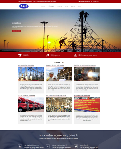 Mẫu thiết kế website bán thiết bị điện chuyên nghiệp chuẩn SEO