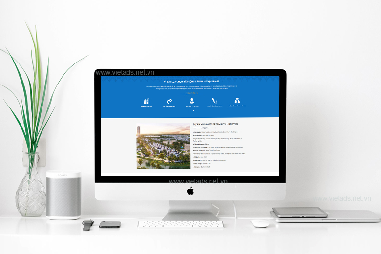Mẫu website giới thiệu dự án bất động sản chuyên nghiệp, đẳng cấp, chuẩn SEO