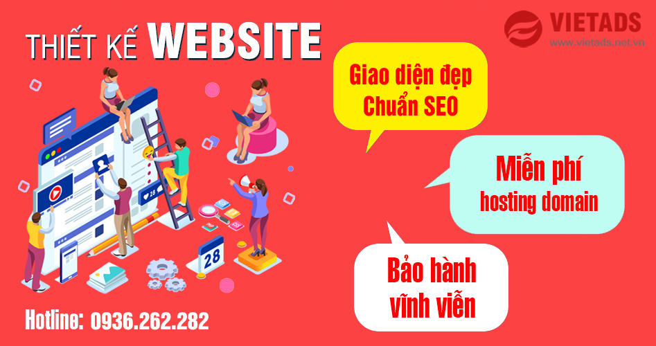Dịch vụ thiết kế web doanh nghiệp tại Bắc Giang của VIETADS chất lượng, uy tín hàng đầu