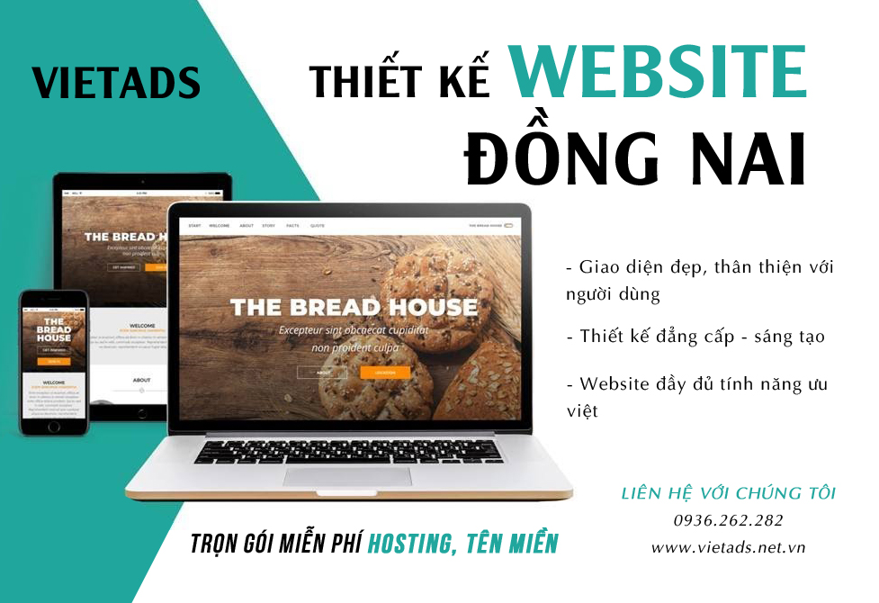 VIETADS - Địa chỉ thiết kế website Đồng Nai giá rẻ, chuẩn SEO, nhanh lên TOP 