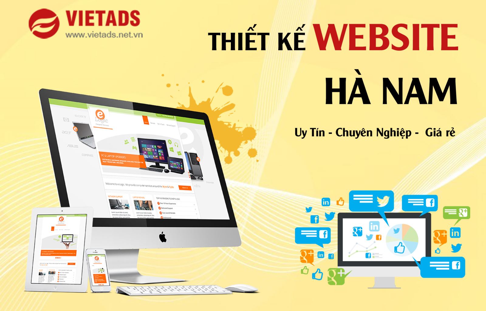 VIETADS - Thiết kế website tại Hà Nam uy tín, chất lượng