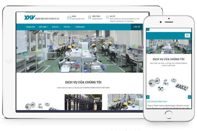 thiết kế web Hải Phòng- thiết kế Website nhà máy, xí nghiệp, khu công nghiệp