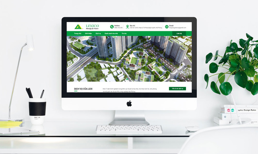 Mẫu thiết kế website công ty quản lý tòa nhà chung cư