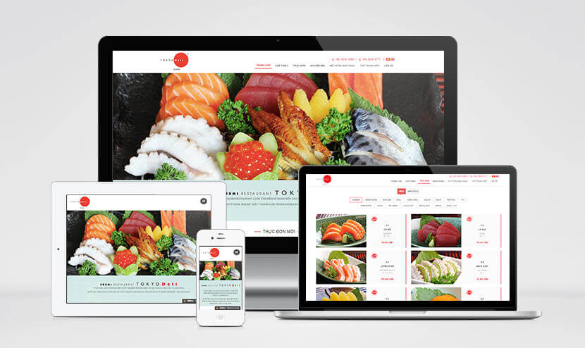 Mẫu website nhà hàng Nhật Bản chuyên nghiệp, chuẩn Seo- VIETADS