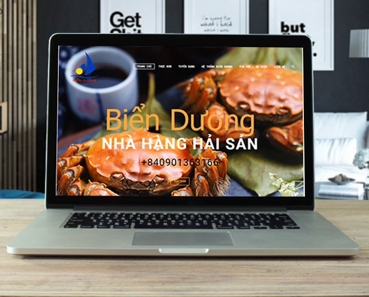 Mẫu website nhà hàng đẹp giá rẻ tại Hải Phòng