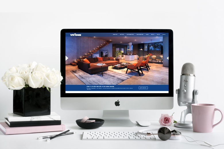 VIETADS thiết kế website kiến trúc nội thất sang trọng lên TOP dễ dàng